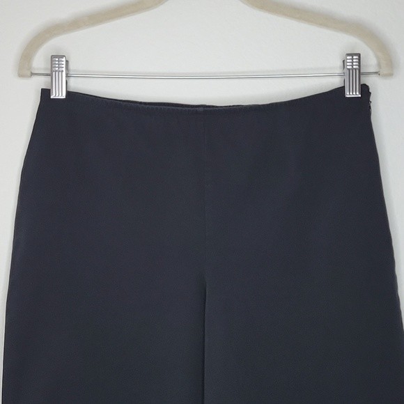 EILEEN FISHER Black Casual Trouser Pant size Petite Side Zipper - Picture 2 of 11
